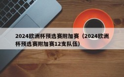 2024欧洲杯预选赛附加赛（2024欧洲杯预选赛附加赛12支队伍）