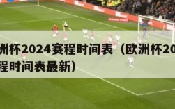 欧洲杯2024赛程时间表（欧洲杯2024赛程时间表最新）